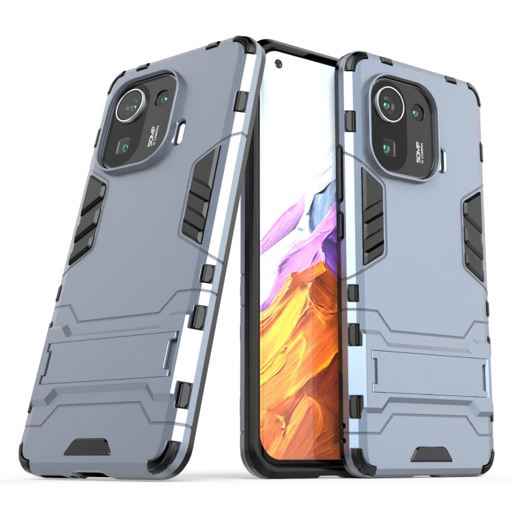 For Xiaomi Mi 11 Pro Shockproof PC + TPU Protective Case with Hidden Holder