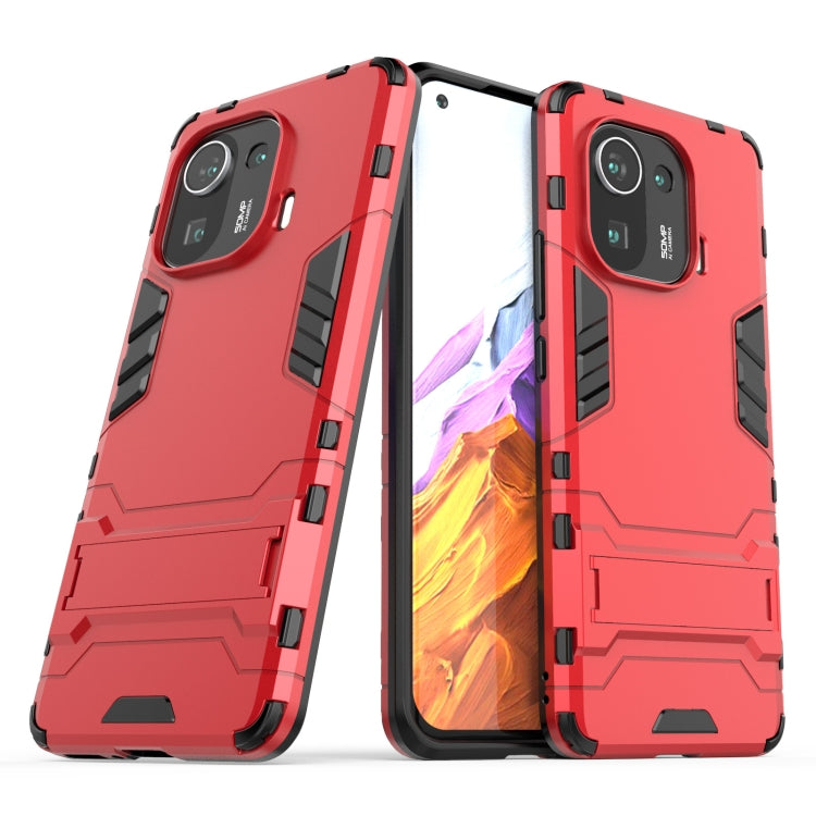 For Xiaomi Mi 11 Pro Shockproof PC + TPU Protective Case with Hidden Holder