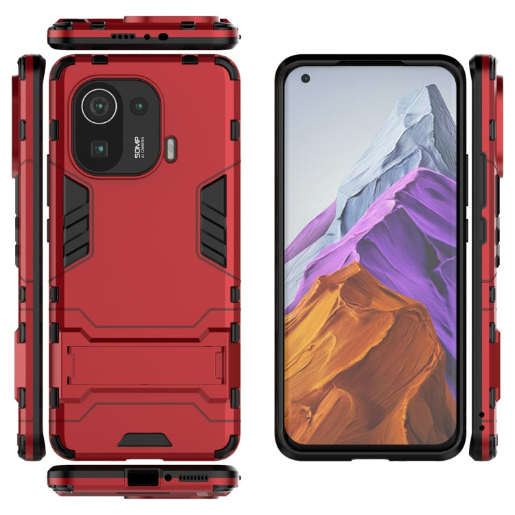 For Xiaomi Mi 11 Pro Shockproof PC + TPU Protective Case with Hidden Holder