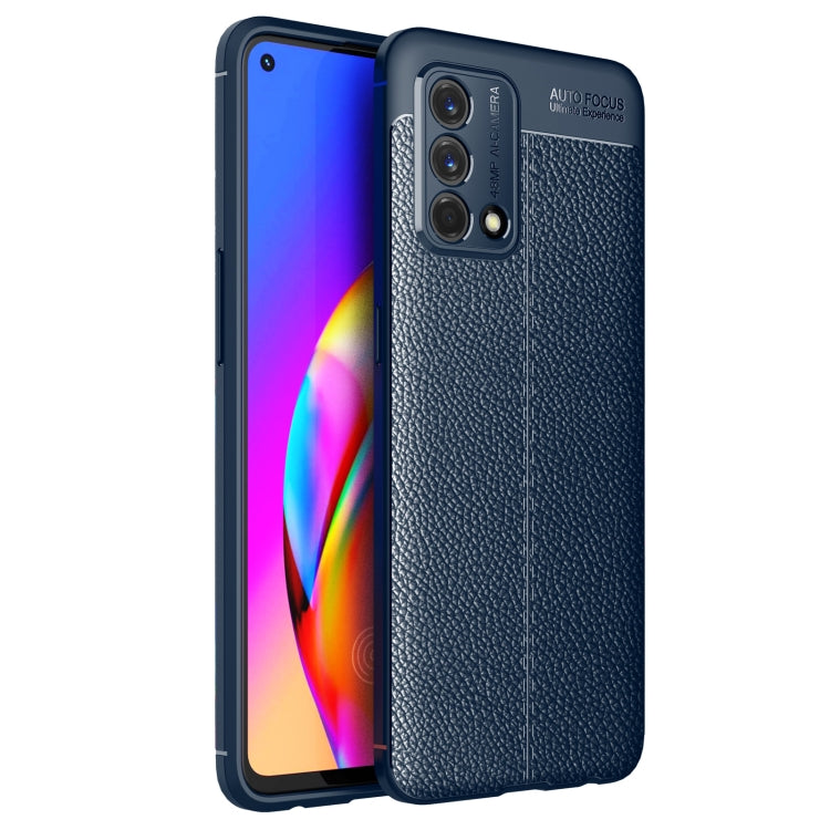 For OPPO F19 Litchi Texture TPU Shockproof Case