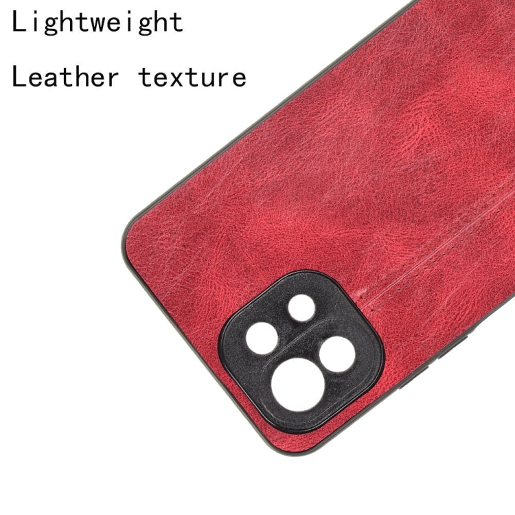 For Xiaomi Mi 11 Lite Shockproof Sewing Cow Pattern Skin PC + PU + TPU Case