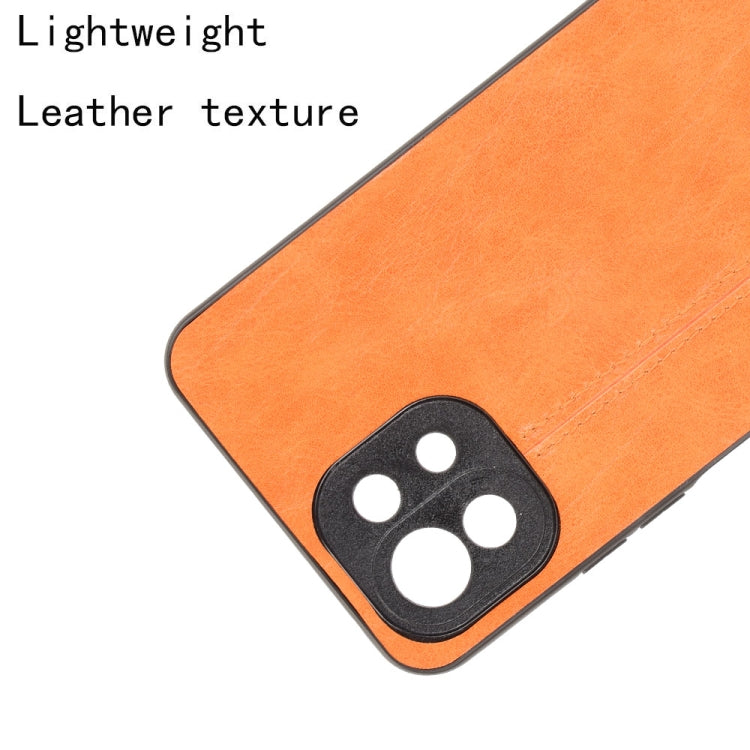 For Xiaomi Mi 11 Lite Shockproof Sewing Cow Pattern Skin PC + PU + TPU Case