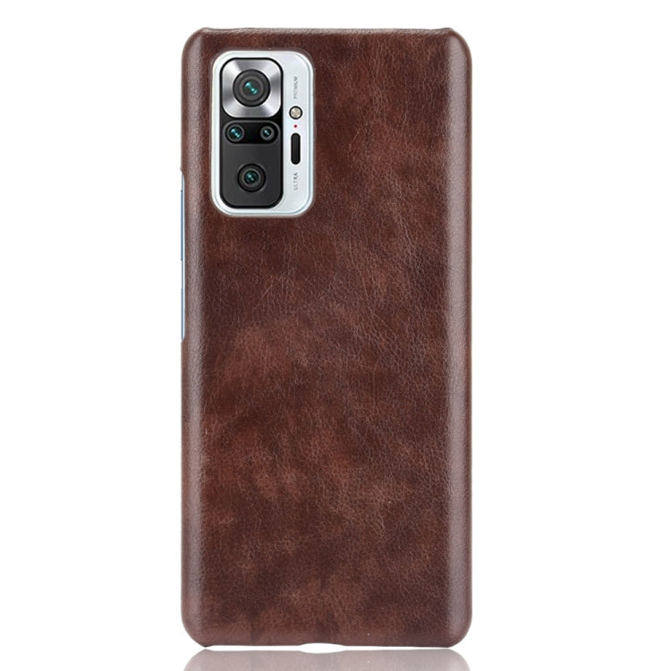 For Xiaomi Redmi Note 10 Pro (India version) / Note 10 Pro Max Shockproof Litchi Texture PC + PU Case