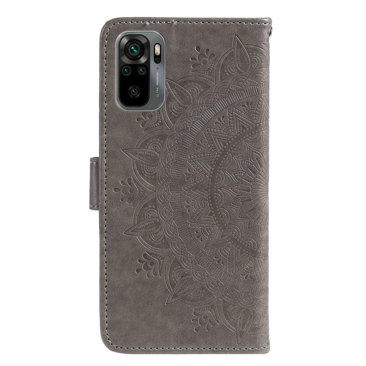 For Xiaomi Redmi Note 10 5G Totem Flower Embossed Horizontal Flip TPU + PU Leather Case with Holder & Card Slots & Wallet