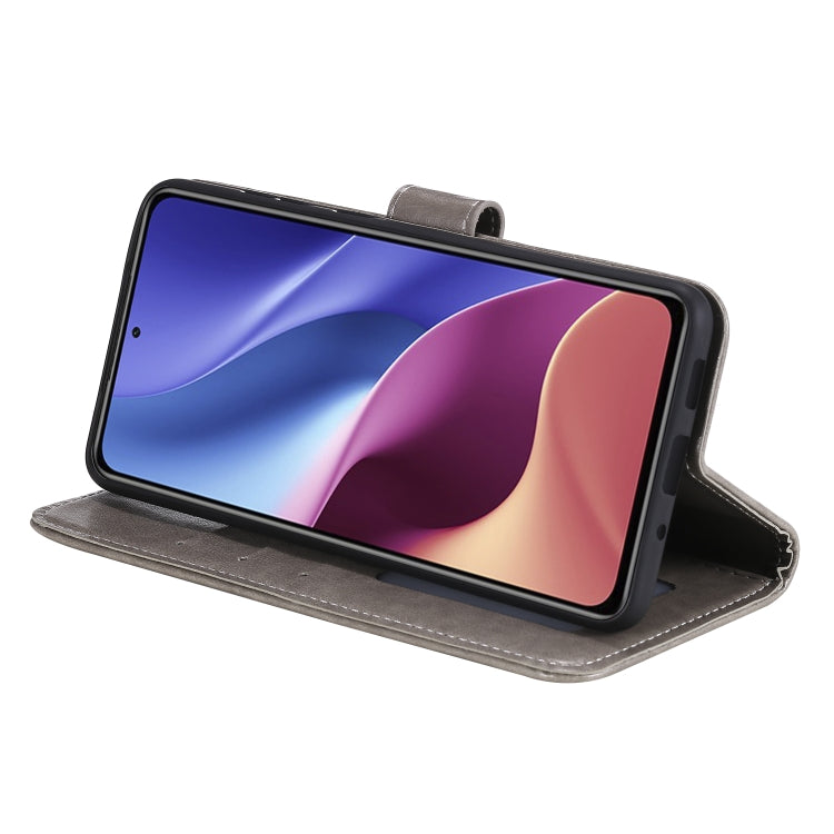 For Xiaomi Redmi K40 Totem Flower Embossed Horizontal Flip TPU + PU Leather Case with Holder & Card Slots & Wallet