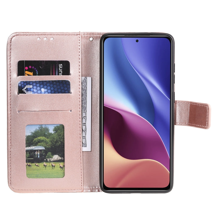 For Xiaomi Redmi K40 Totem Flower Embossed Horizontal Flip TPU + PU Leather Case with Holder & Card Slots & Wallet