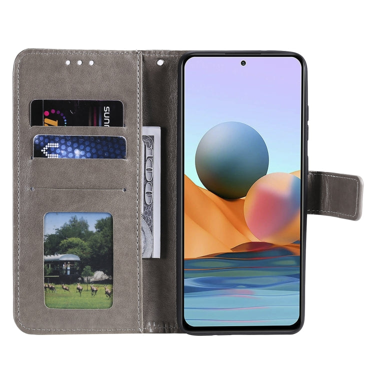 For Xiaomi Redmi Note 10 Pro Max Totem Flower Embossed Horizontal Flip TPU + PU Leather Case with Holder & Card Slots & Wallet