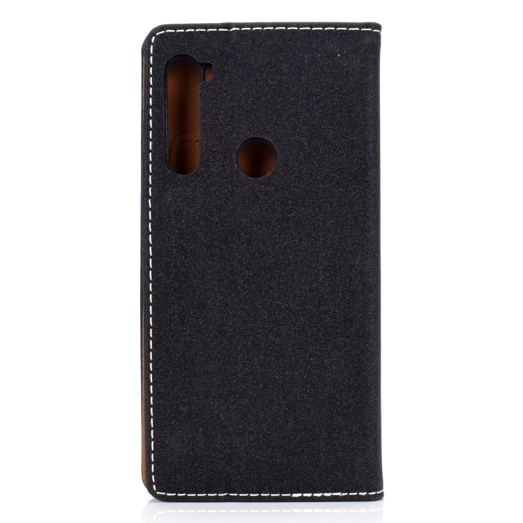 For Xiaomi Redmi Note 8 Solid Color Magnetic Horizontal Flip Leather Case with Card Slot & Holder