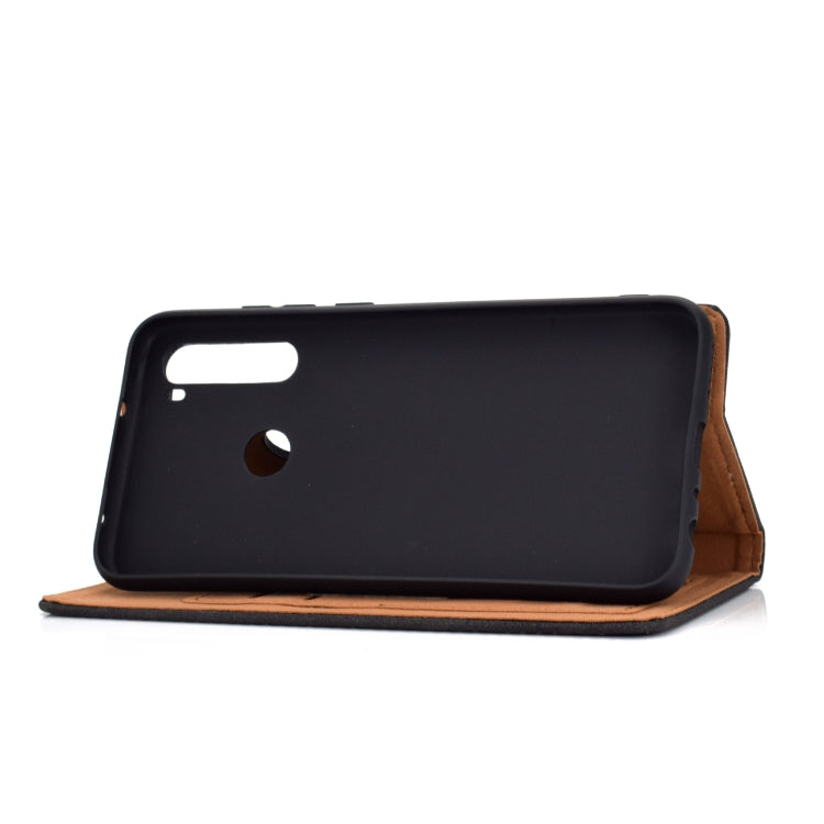 For Xiaomi Redmi Note 8 Solid Color Magnetic Horizontal Flip Leather Case with Card Slot & Holder