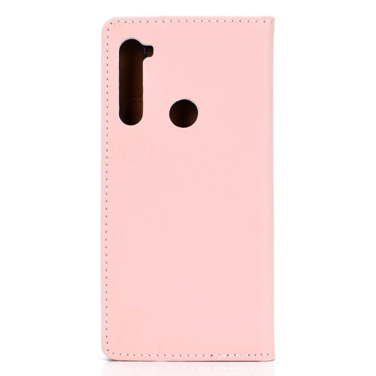 For Xiaomi Redmi Note 8 Solid Color Magnetic Horizontal Flip Leather Case with Card Slot & Holder
