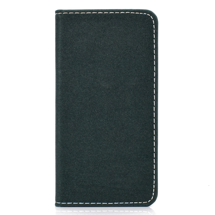 For Xiaomi Redmi Note 8 Solid Color Magnetic Horizontal Flip Leather Case with Card Slot & Holder