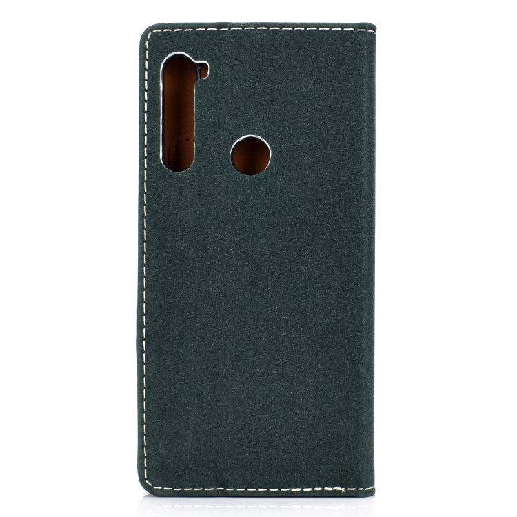 For Xiaomi Redmi Note 8 Solid Color Magnetic Horizontal Flip Leather Case with Card Slot & Holder