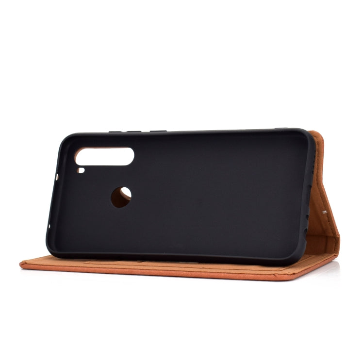 For Xiaomi Redmi Note 8 Solid Color Magnetic Horizontal Flip Leather Case with Card Slot & Holder