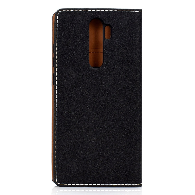 For Xiaomi Redmi Note 8 Pro Solid Color Magnetic Horizontal Flip Leather Case with Card Slot & Holder