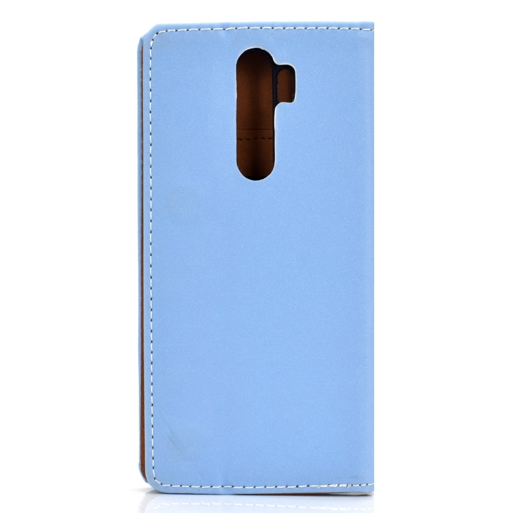 For Xiaomi Redmi Note 8 Pro Solid Color Magnetic Horizontal Flip Leather Case with Card Slot & Holder