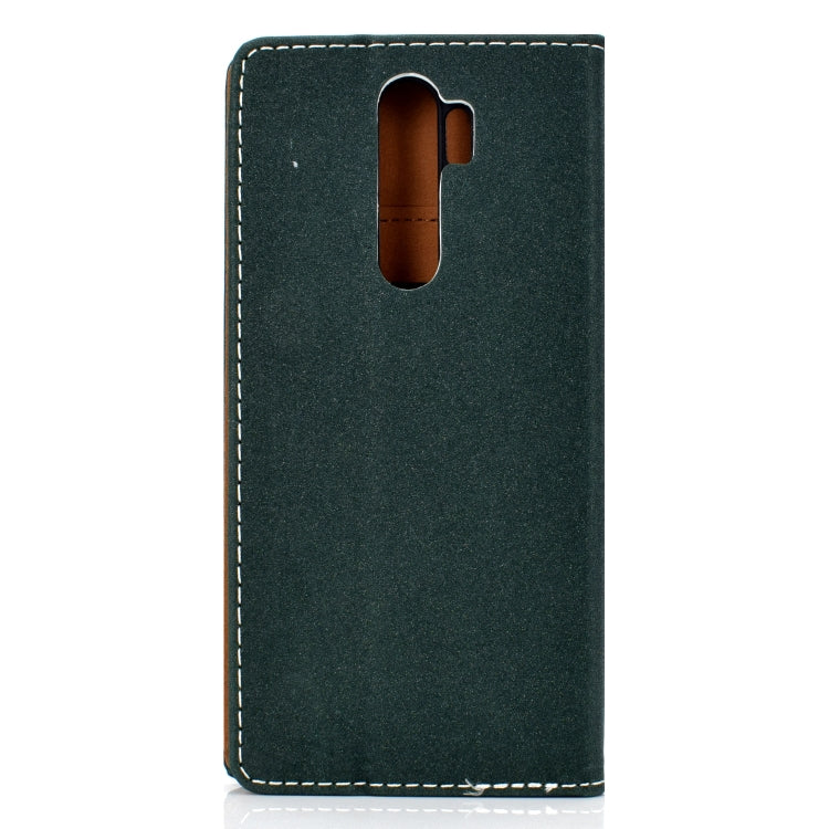 For Xiaomi Redmi Note 8 Pro Solid Color Magnetic Horizontal Flip Leather Case with Card Slot & Holder