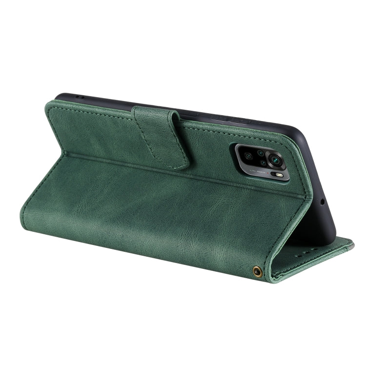 For Xiaomi Redmi Note 10 5G Stitching Calf Texture Horizontal Flip Leather Case with Holder & Card Slots & Wallet