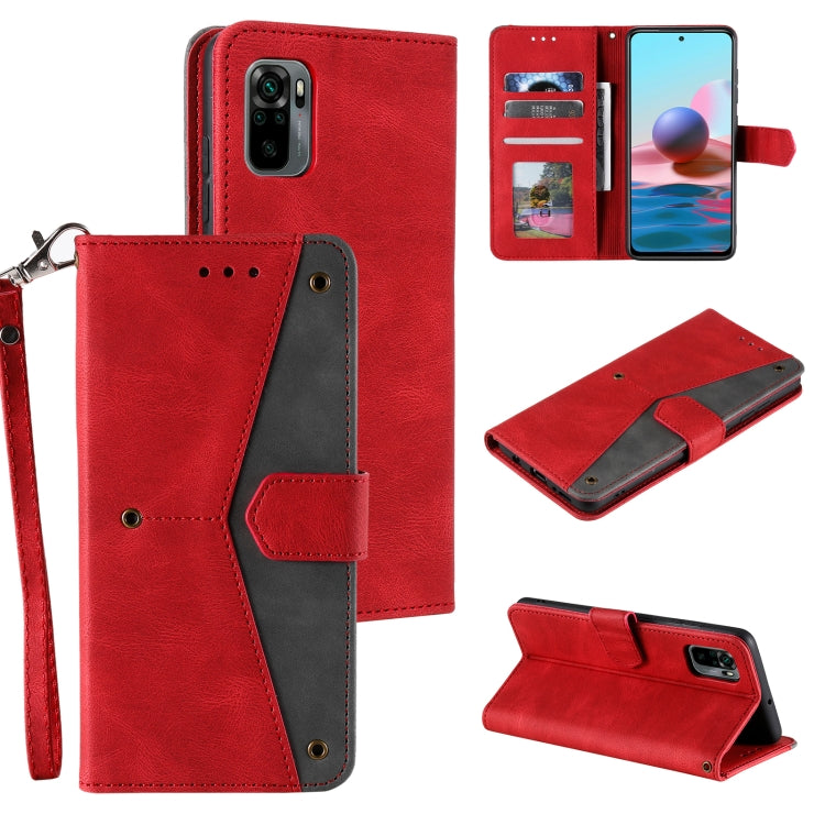 For Xiaomi Redmi Note 10 5G Stitching Calf Texture Horizontal Flip Leather Case with Holder & Card Slots & Wallet