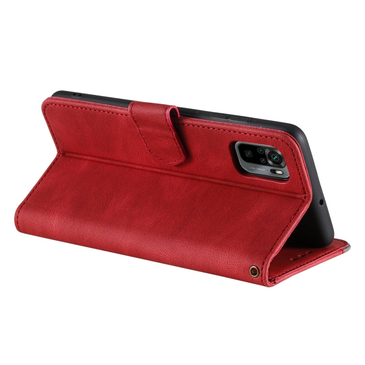 For Xiaomi Redmi Note 10 5G Stitching Calf Texture Horizontal Flip Leather Case with Holder & Card Slots & Wallet