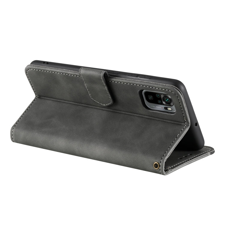 For Xiaomi Redmi Note 10 5G Stitching Calf Texture Horizontal Flip Leather Case with Holder & Card Slots & Wallet