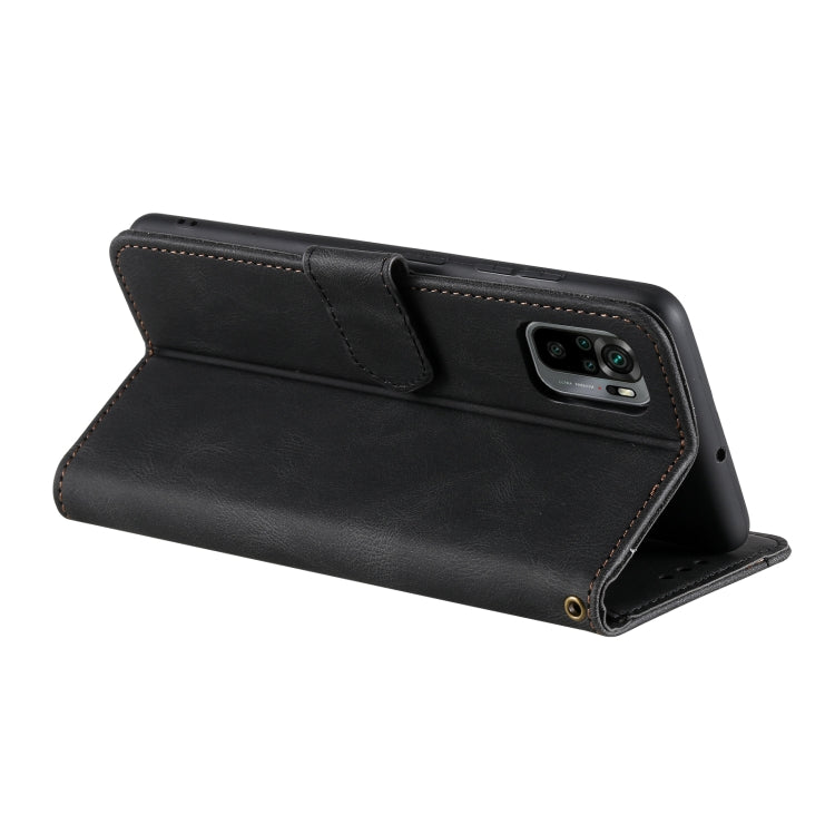 For Xiaomi Redmi Note 10 5G Stitching Calf Texture Horizontal Flip Leather Case with Holder & Card Slots & Wallet