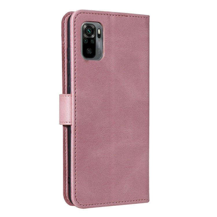For Xiaomi Redmi Note 10 5G Stitching Calf Texture Horizontal Flip Leather Case with Holder & Card Slots & Wallet