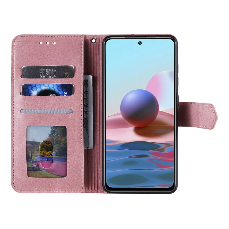 For Xiaomi Redmi Note 10 5G Stitching Calf Texture Horizontal Flip Leather Case with Holder & Card Slots & Wallet
