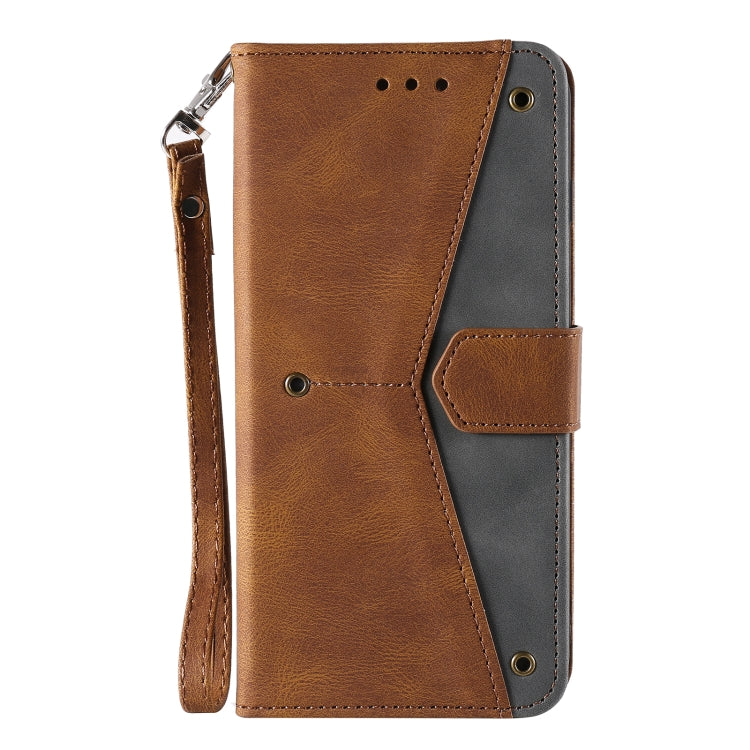 For Xiaomi Redmi K40 Stitching Calf Texture Horizontal Flip Leather Case with Holder & Card Slots & Wallet