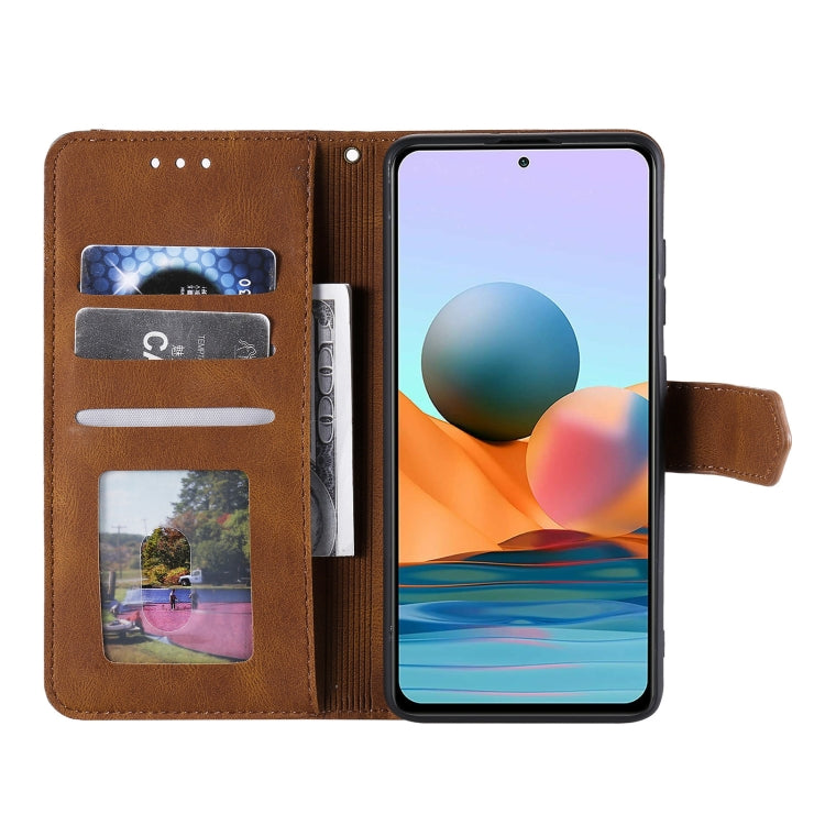 For Xiaomi Redmi Note 10 Pro Max Stitching Calf Texture Horizontal Flip Leather Case with Holder & Card Slots & Wallet