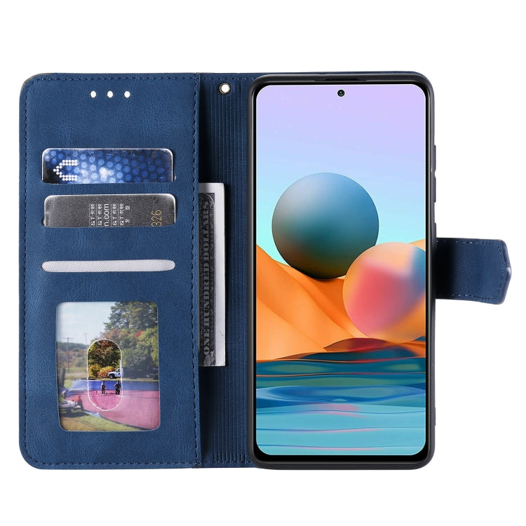 For Xiaomi Redmi Note 10 Pro Max Stitching Calf Texture Horizontal Flip Leather Case with Holder & Card Slots & Wallet
