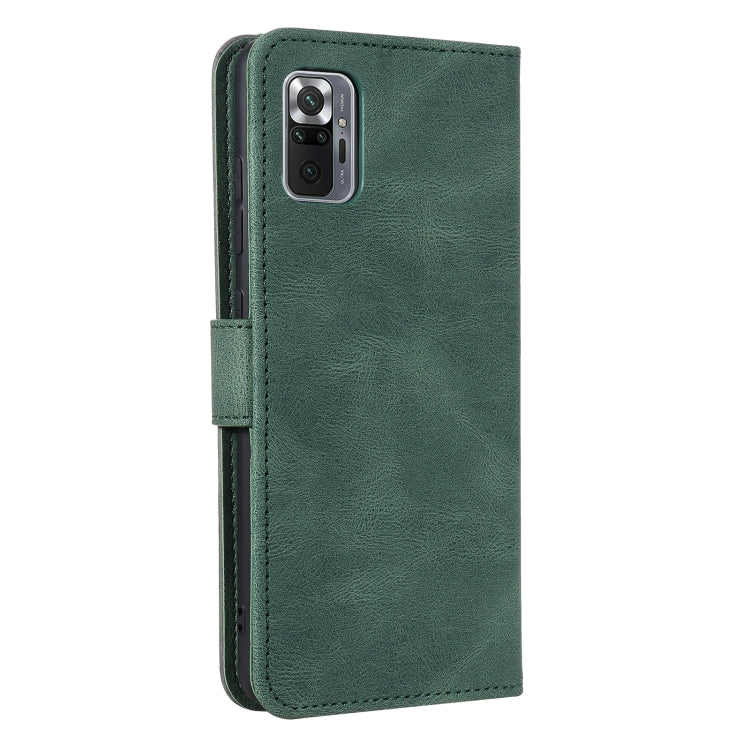 For Xiaomi Redmi Note 10 Pro Max Stitching Calf Texture Horizontal Flip Leather Case with Holder & Card Slots & Wallet