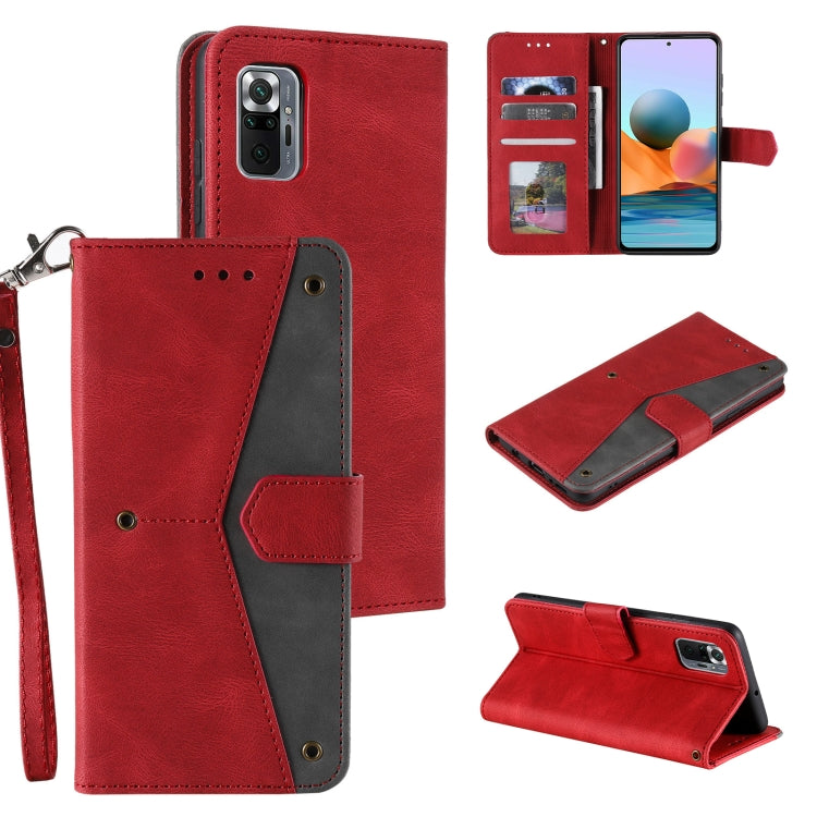 For Xiaomi Redmi Note 10 Pro Max Stitching Calf Texture Horizontal Flip Leather Case with Holder & Card Slots & Wallet