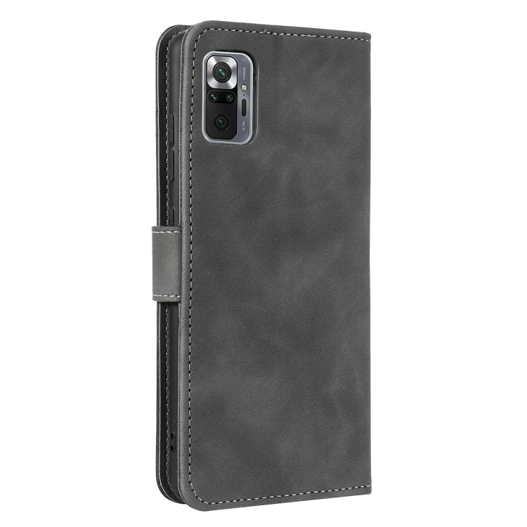 For Xiaomi Redmi Note 10 Pro Max Stitching Calf Texture Horizontal Flip Leather Case with Holder & Card Slots & Wallet