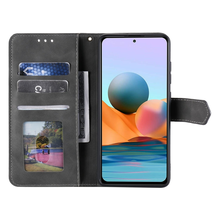 For Xiaomi Redmi Note 10 Pro Max Stitching Calf Texture Horizontal Flip Leather Case with Holder & Card Slots & Wallet