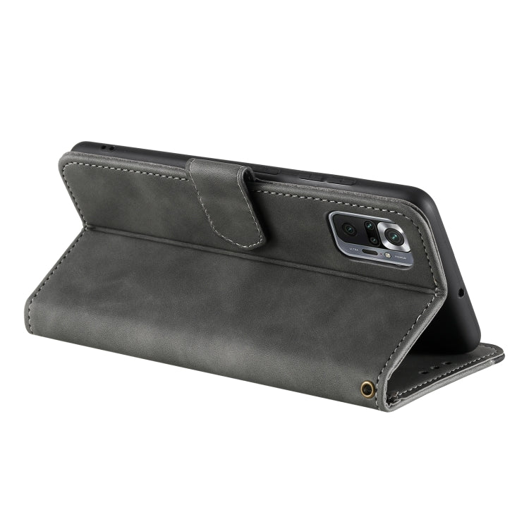 For Xiaomi Redmi Note 10 Pro Max Stitching Calf Texture Horizontal Flip Leather Case with Holder & Card Slots & Wallet