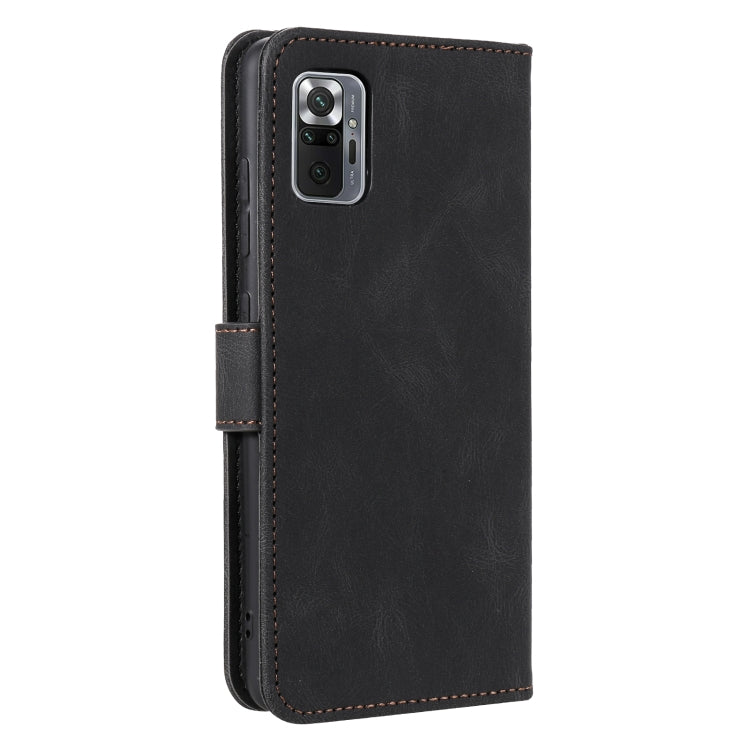 For Xiaomi Redmi Note 10 Pro Max Stitching Calf Texture Horizontal Flip Leather Case with Holder & Card Slots & Wallet