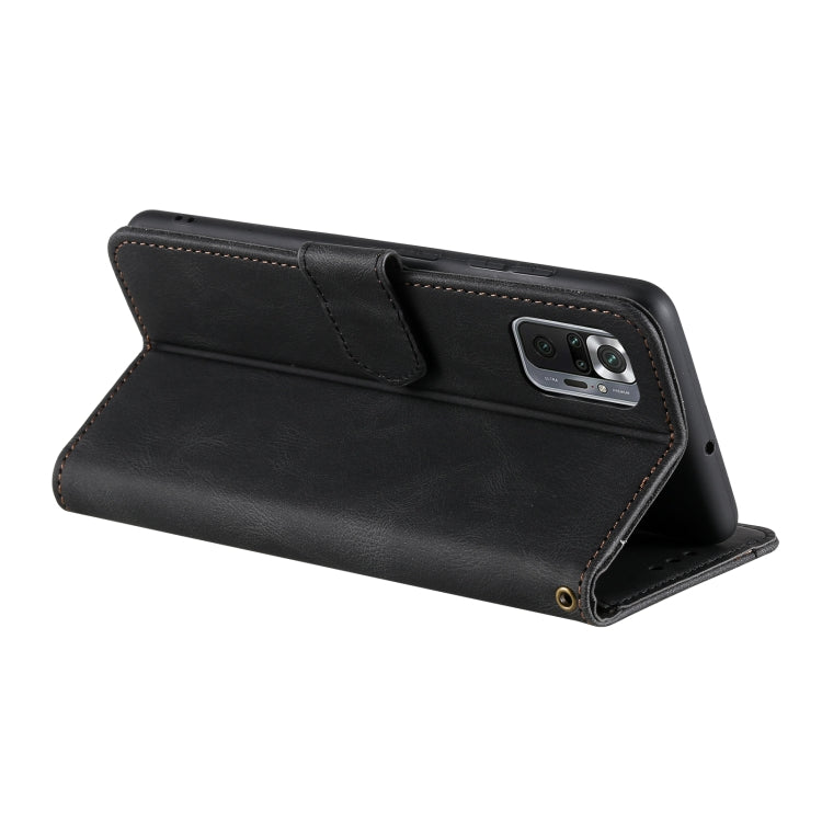 For Xiaomi Redmi Note 10 Pro Max Stitching Calf Texture Horizontal Flip Leather Case with Holder & Card Slots & Wallet