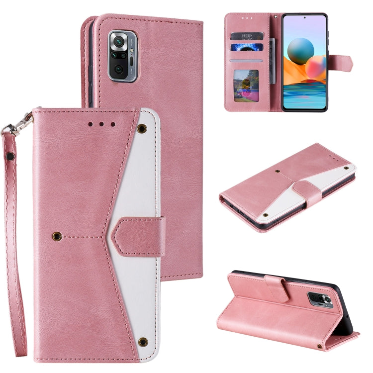 For Xiaomi Redmi Note 10 Pro Max Stitching Calf Texture Horizontal Flip Leather Case with Holder & Card Slots & Wallet