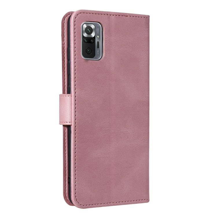 For Xiaomi Redmi Note 10 Pro Max Stitching Calf Texture Horizontal Flip Leather Case with Holder & Card Slots & Wallet
