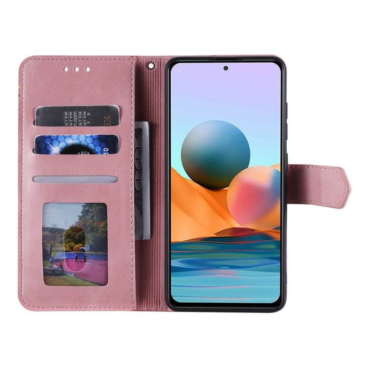 For Xiaomi Redmi Note 10 Pro Max Stitching Calf Texture Horizontal Flip Leather Case with Holder & Card Slots & Wallet