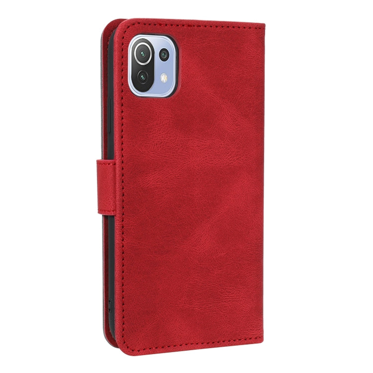 For Xiaomi Mi 11 Lite Stitching Calf Texture Horizontal Flip Leather Case with Holder & Card Slots & Wallet