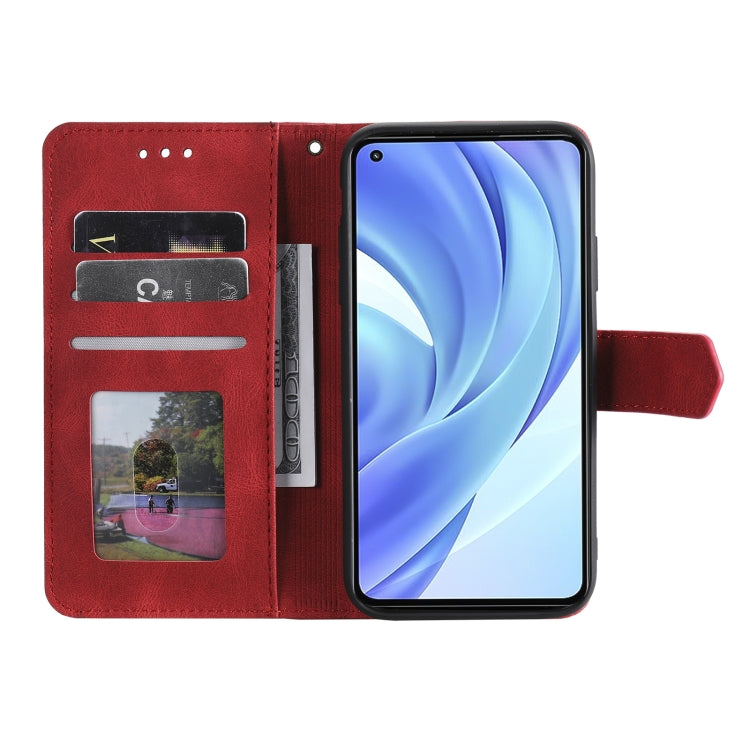 For Xiaomi Mi 11 Lite Stitching Calf Texture Horizontal Flip Leather Case with Holder & Card Slots & Wallet