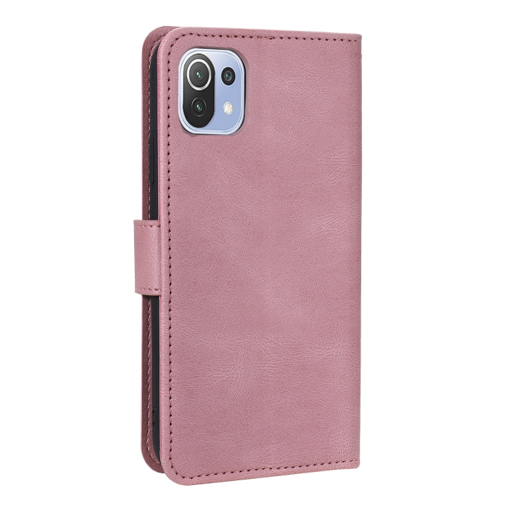 For Xiaomi Mi 11 Lite Stitching Calf Texture Horizontal Flip Leather Case with Holder & Card Slots & Wallet