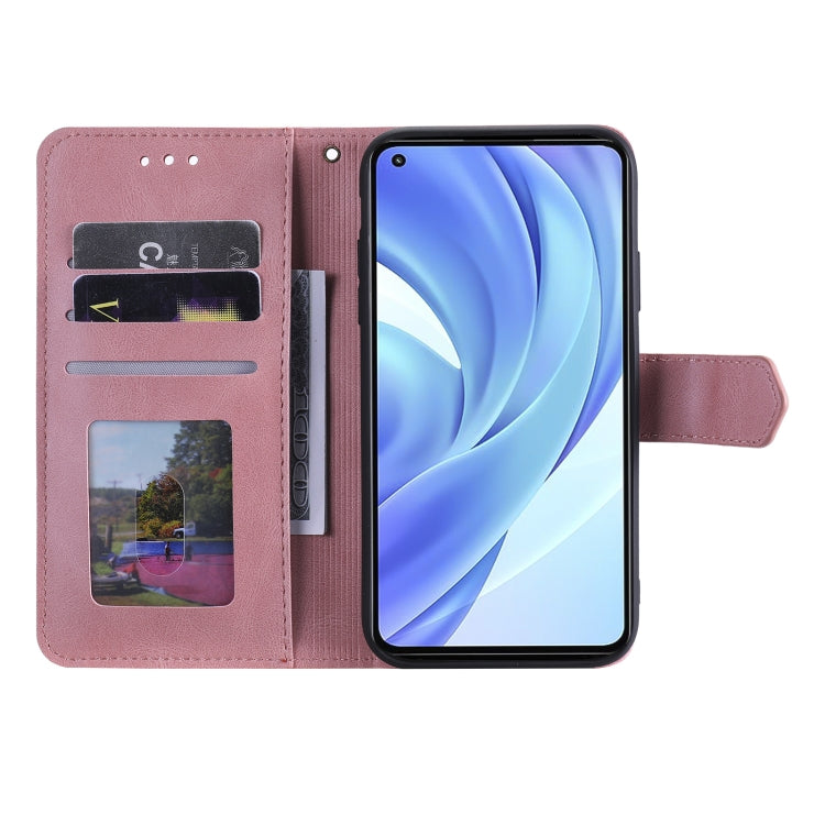 For Xiaomi Mi 11 Lite Stitching Calf Texture Horizontal Flip Leather Case with Holder & Card Slots & Wallet