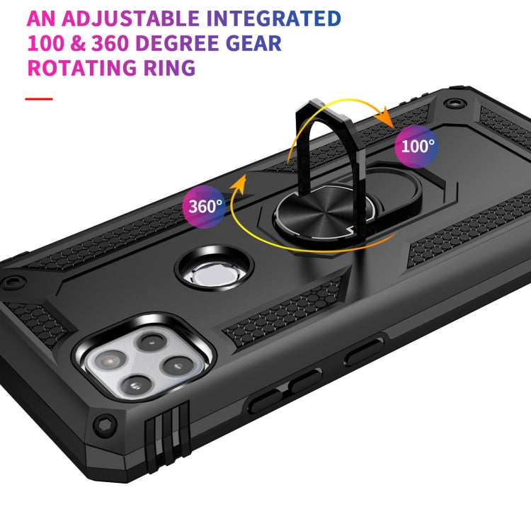 For Motorola Moto One 5G Ace Shockproof TPU + PC Protective Case with 360 Degree Rotating Holder