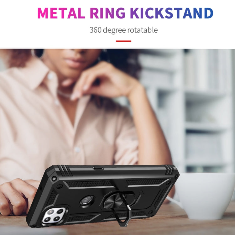 For Motorola Moto One 5G Ace Shockproof TPU + PC Protective Case with 360 Degree Rotating Holder