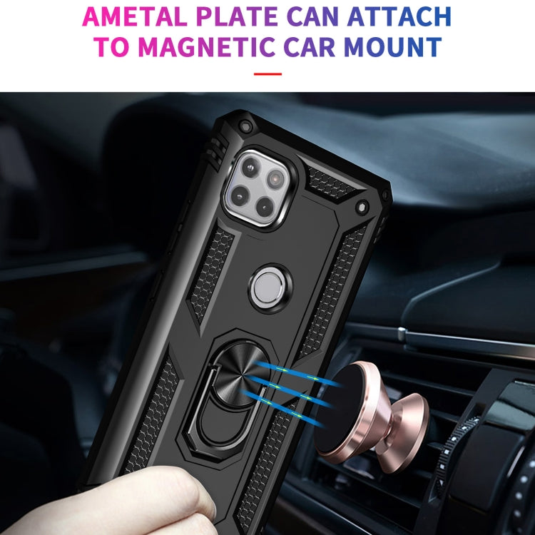 For Motorola Moto One 5G Ace Shockproof TPU + PC Protective Case with 360 Degree Rotating Holder