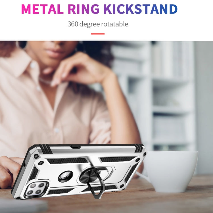 For Motorola Moto One 5G Ace Shockproof TPU + PC Protective Case with 360 Degree Rotating Holder