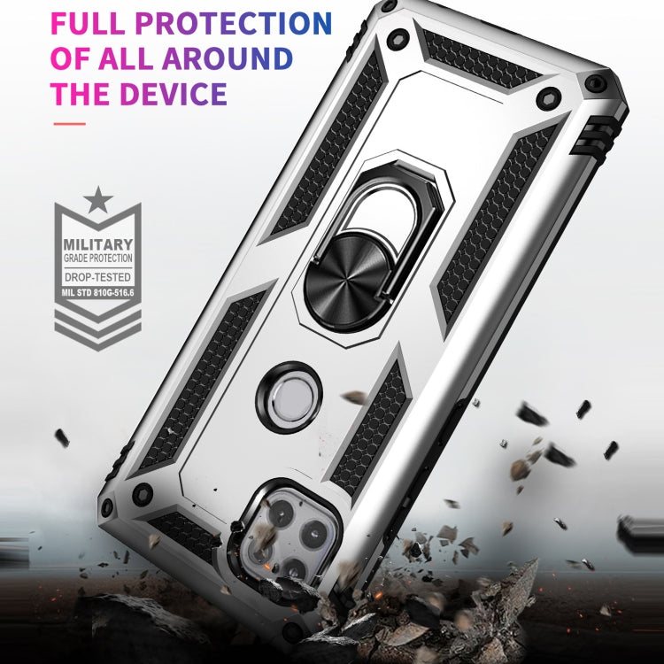 For Motorola Moto One 5G Ace Shockproof TPU + PC Protective Case with 360 Degree Rotating Holder