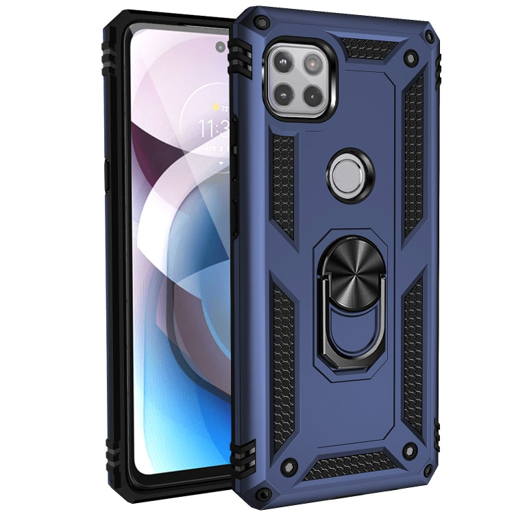 For Motorola Moto One 5G Ace Shockproof TPU + PC Protective Case with 360 Degree Rotating Holder